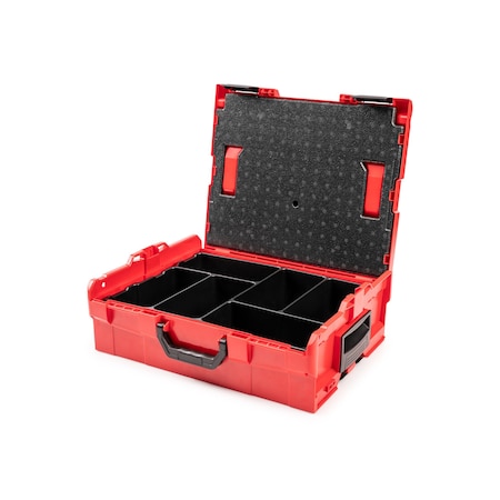 Tekton Stacking Tool Box L-BOXX 2 with 6-Cavity Parts Tray and Lid Insert OLB91001